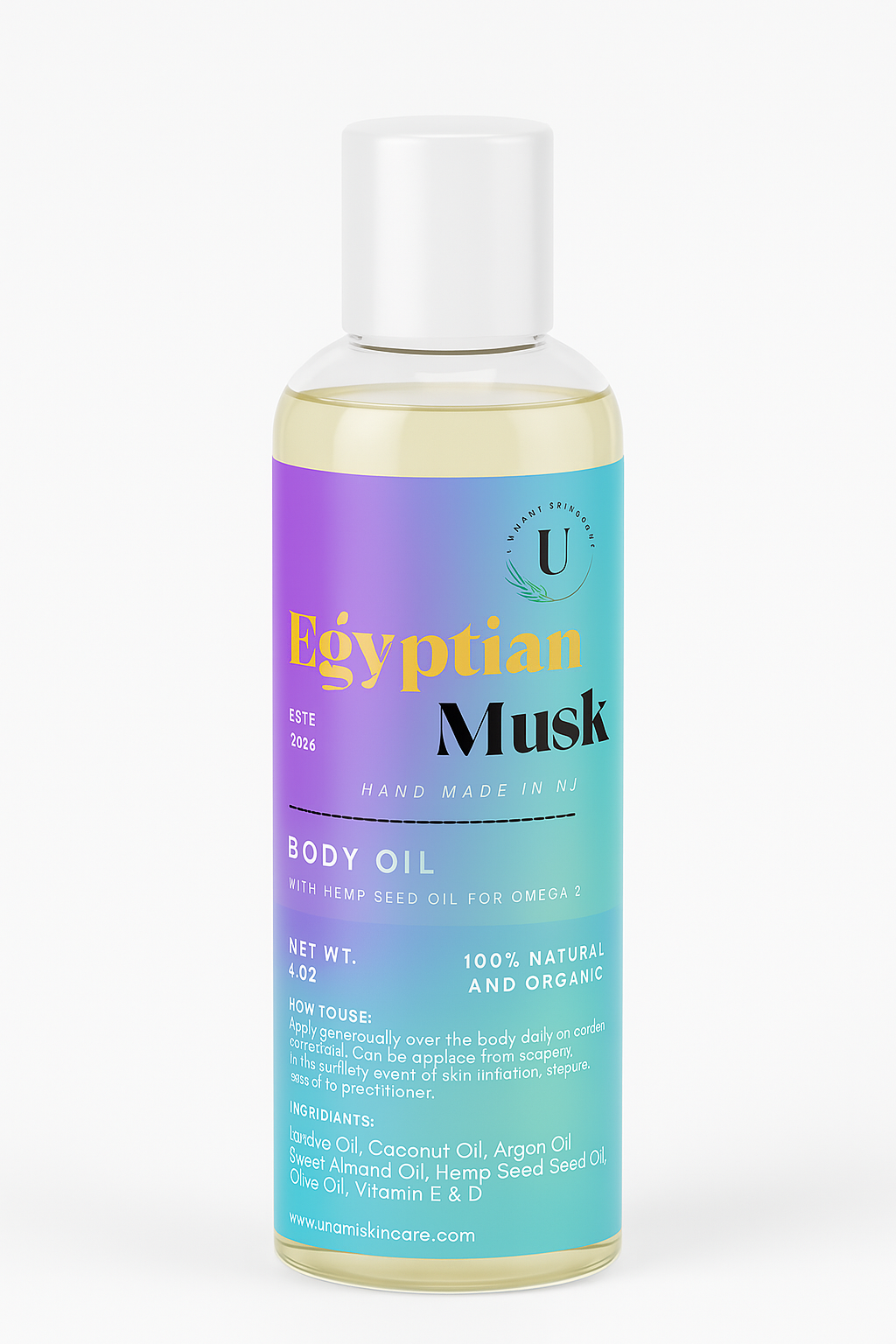 Egyptian Musk Body Oil ( Unisex)